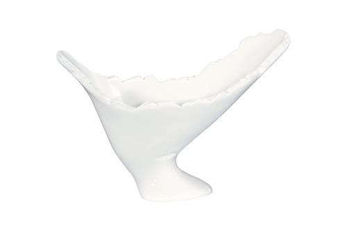 Phillips Collection Burled Glossy White Vase