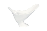 Phillips Collection Burled Glossy White Vase