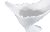 Phillips Collection Burled Glossy White Vase