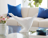 Phillips Collection Burled Glossy White Vase