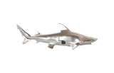 Phillips Collection Black Tip Reef Shark Wall Sculpture Resin Silver Leaf Accent