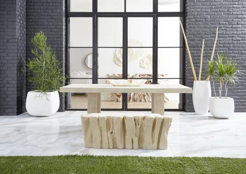 Phillips Collection Old Lumber Roman Stone Dining Table