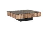 Phillips Collection Manhattan Square with Glass Coffee Table