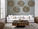 Phillips Collection Manhattan Square with Glass Coffee Table