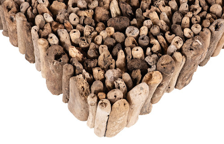 Phillips Collection Manhattan Square with Glass Coffee Table