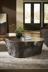Phillips Collection Bark Bronze Coffee Table