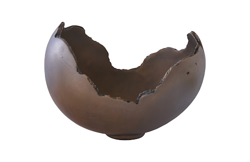 Phillips Collection Burled Resin Bronze Finish Bowl