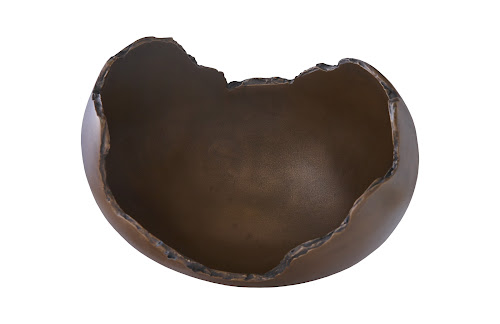 Phillips Collection Burled Resin Bronze Finish Bowl