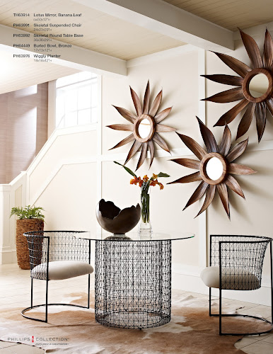 Phillips Collection Burled Resin Bronze Finish Bowl