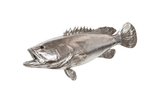 Phillips Collection Estuary Cod Fish Wall Sculpture Resin Silver Leaf Accent