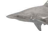 Phillips Collection Whaler Shark Fish Wall Sculpture Resin Polished Aluminum Finish Accent