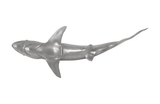 Phillips Collection Whaler Shark Fish Wall Sculpture Resin Polished Aluminum Finish Accent