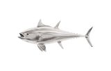 Phillips Collection Bluefin Tuna Fish Wall Sculpture Resin Silver Leaf Accent
