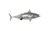 Phillips Collection Mackerel Fish Wall Sculpture Resin Silver Leaf Accent