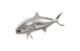 Phillips Collection Yellow Tailed King Fish Wall Sculpture Resin Silver Leaf Accent