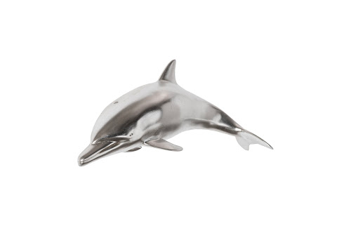 Phillips Collection Dolphin Silver Leaf Accent