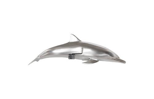 Phillips Collection Dolphin Silver Leaf Accent