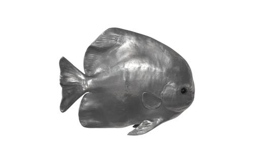 Phillips Collection Australian Bat Fish Wall Sculpture Resin Polished Aluminum Finish Accent