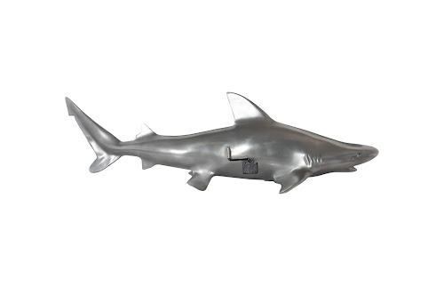 Phillips Collection Black Tip Reef Shark Polished Aluminum Accent