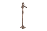 Phillips Collection Hear No Evil Slender Sculpture Large Resin Bronze Finish Accent