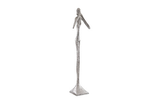 Phillips Collection Speak No Evil Slender Sculpture Large Resin Silver Leaf Accent