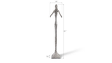 Phillips Collection Speak No Evil Slender Sculpture Large Resin Silver Leaf Accent