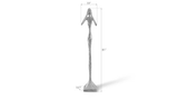 Phillips Collection See No Evil Slender Sculpture Large Resin Silver Leaf Accent