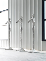 Phillips Collection See No Evil Slender Sculpture Large Resin Silver Leaf Accent