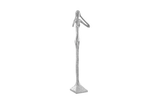 Phillips Collection Hear No Evil Skinny Sculpture Silver Leaf LG Accent