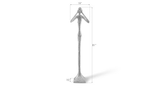 Phillips Collection Hear No Evil Skinny Sculpture Silver Leaf LG Accent