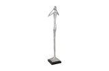 Phillips Collection Hear No Evil Slender Sculpture Small Resin Silver Leaf Accent