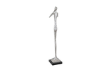 Phillips Collection Speak No Evil Slender Sculpture Small Resin Silver Leaf Accent