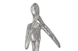 Phillips Collection Speak No Evil Slender Sculpture Small Resin Silver Leaf Accent