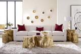 Phillips Collection Broken Egg Wall Art White and Gold Leaf Set of 4 Accent