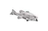 Phillips Collection Large Mouth Bass Fish Wall Sculpture Resin Silver Leaf Accent