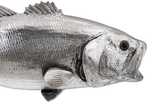 Phillips Collection Large Mouth Bass Fish Wall Sculpture Resin Silver Leaf Accent
