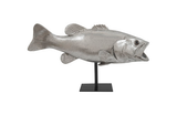 Phillips Collection Large Mouth Bass Fish with Stand Accent
