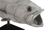 Phillips Collection Large Mouth Bass Fish with Stand Accent