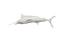 Phillips Collection Blue Marlin Fish Wall Sculpture Resin Silver Leaf Accent