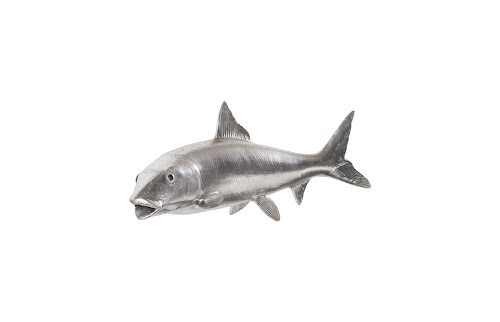Phillips Collection Bonefish Wall Sculpture Resin Silver Leaf Accent