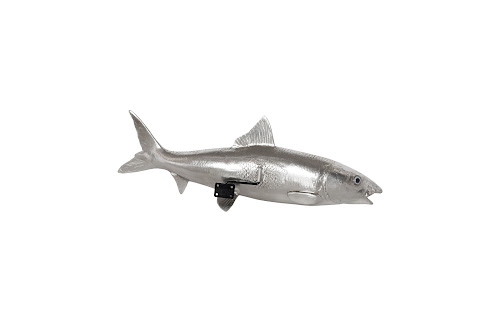 Phillips Collection Bonefish Wall Sculpture Resin Silver Leaf Accent