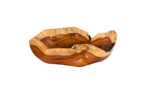 Phillips Collection Burled Faux Wood Bowl