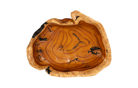 Phillips Collection Burled Faux Wood Bowl