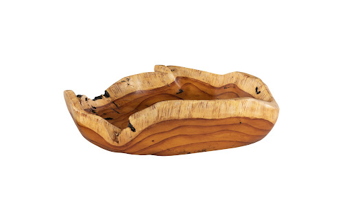 Phillips Collection Burled Faux Wood Bowl