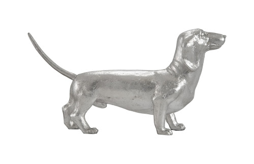 Phillips Collection Dachshund Silver Leaf Accent