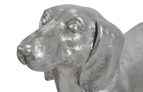 Phillips Collection Dachshund Silver Leaf Accent