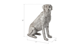 Phillips Collection Labrador Dog, Sitting Silver Leaf Accent