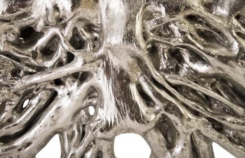 Phillips Collection Square Root  Table Silver Leaf Console