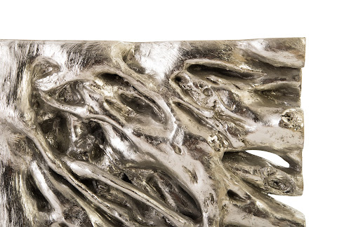 Phillips Collection Square Root  Table Silver Leaf Console