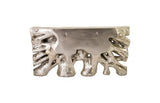 Phillips Collection Square Root  Table Silver Leaf Console